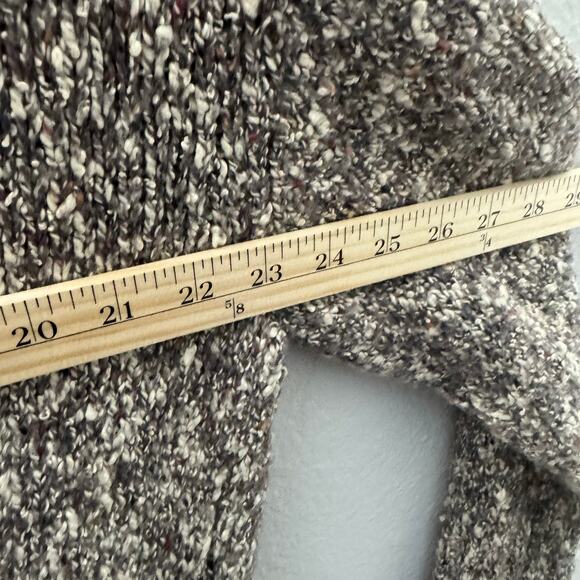 LOGO Lori Goldstein L Cardigan Sweater Speckled‎ Knit Open Front Pockets Cozy - Picture 4 of 9